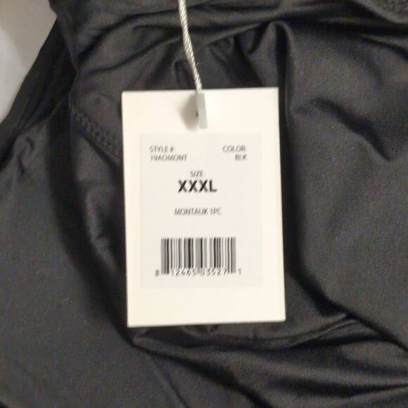 NWT Andie Black One Piece Montauk Swimsuit 19ACMONT XXXL - Picture 6 of 6